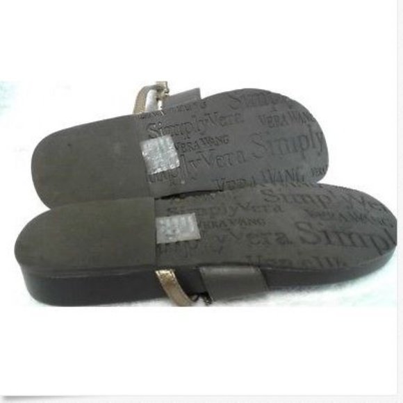 vera wang black sandals